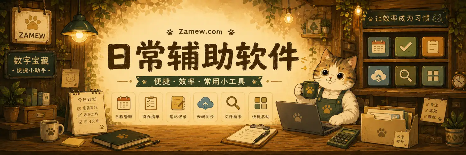 日常辅助-杂货喵精选的轻量级办公与日常效率神器。涵盖文档处... - 杂货喵