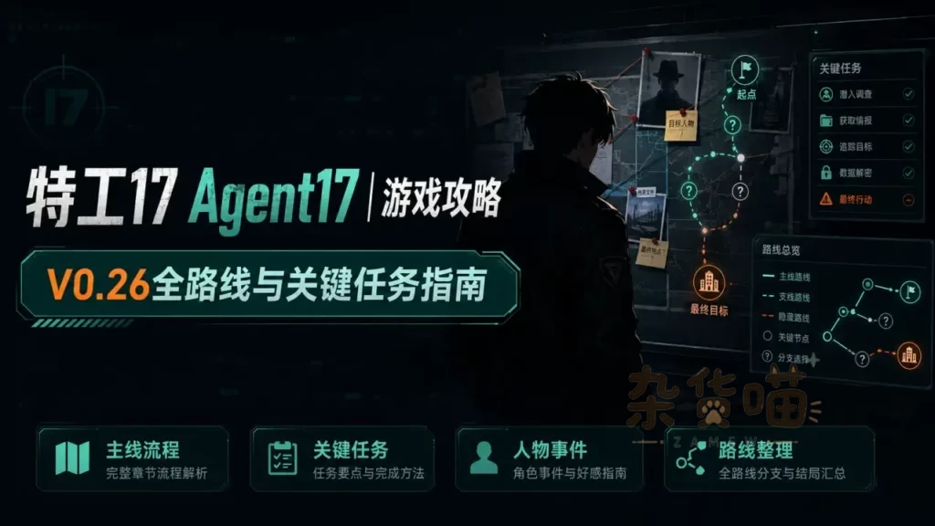 Agent17 V0.26.6 Ruby豪宅与Ophelia路线攻略
