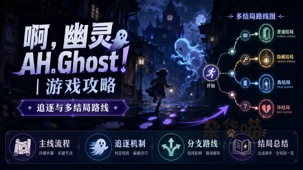 AH.Ghost 公寓追逐、道具与 END1 END2 路线攻略