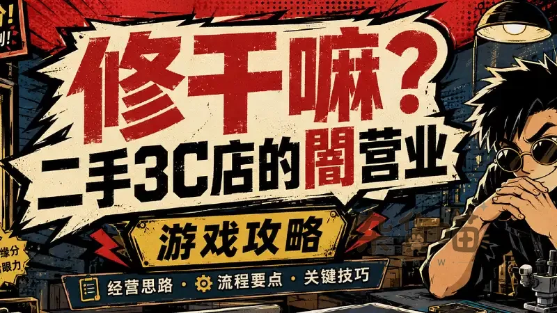 修干嘛?二手3C店的闇营业 | 游戏攻略 - 主线赚钱与解谜密码 - 杂货喵