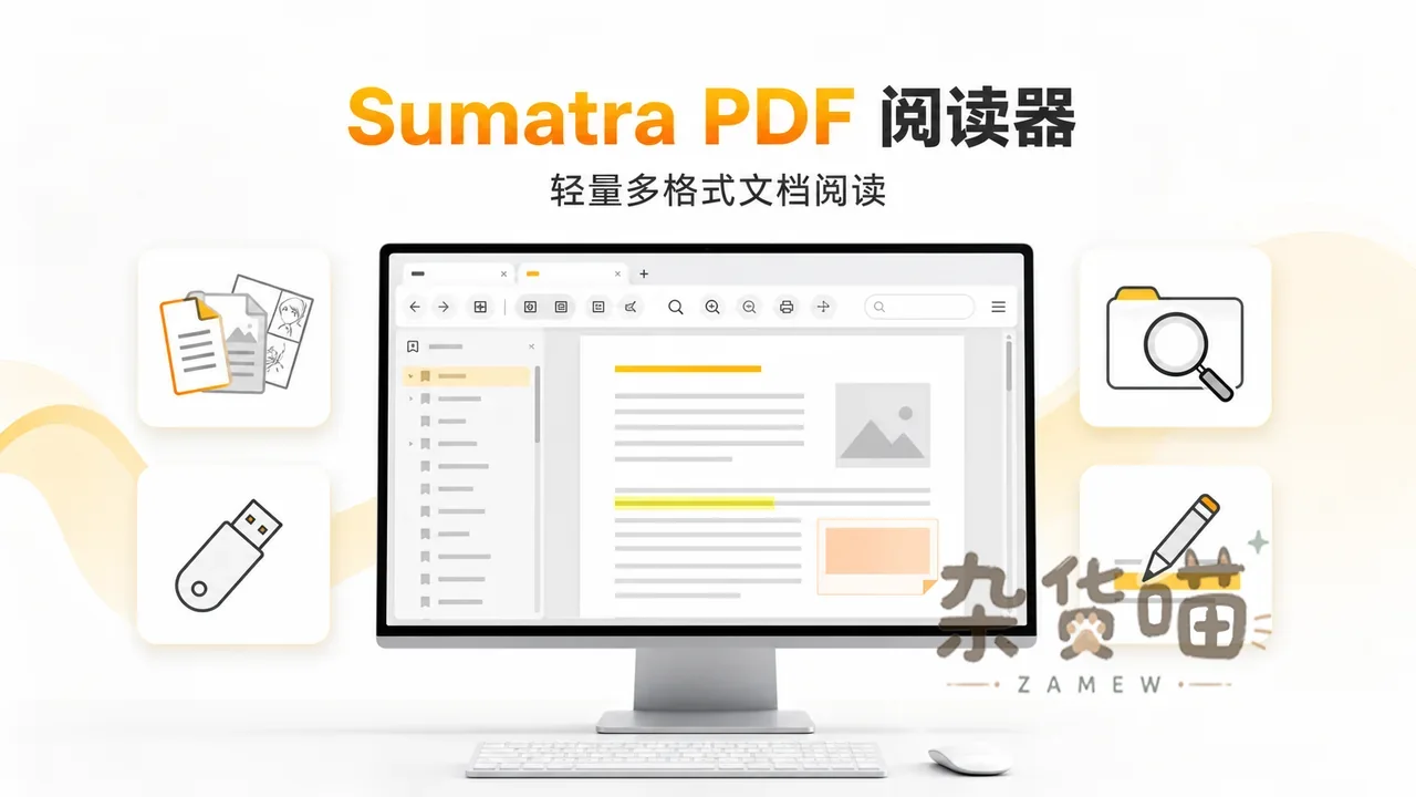 Sumatra PDF 阅读器轻量多格式文档阅读封面