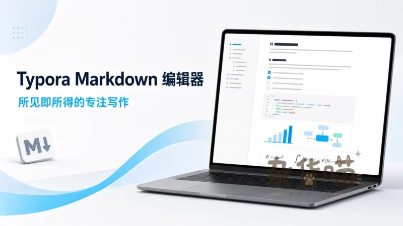 Typora | 所见即所得的 Markdown 编辑器 - 跨平台写作与文档导出 - 杂货喵