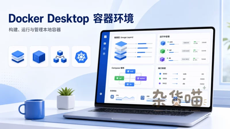 Docker Desktop | 本地容器开发环境 - 镜像、Compose 与 Kubernetes - 杂货喵