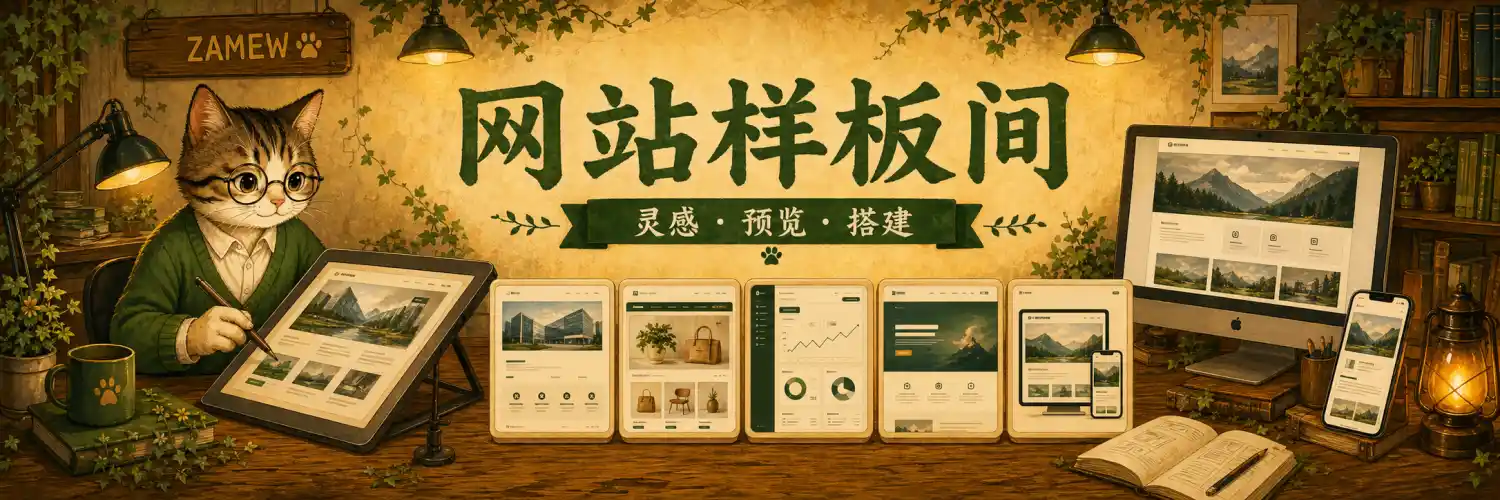 网站样板间-精选可在线预览的网站模板与前端页面资源,覆盖营销... - 杂货喵