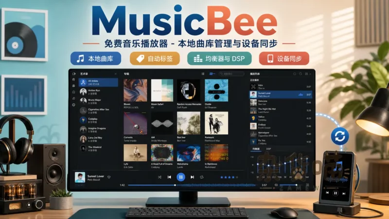 MusicBee | 免费音乐播放器 - 本地曲库管理与设备同步 - 杂货喵