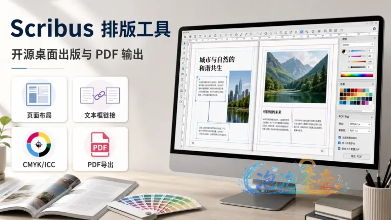 Scribus | 开源桌面出版与 PDF 排版工具 - 官网下载 - 杂货喵