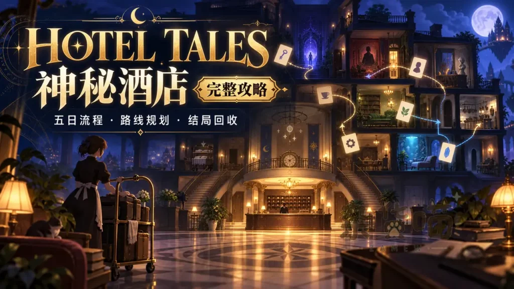 Hotel Tales 神秘酒店 | 游戏攻略 – 五日流程、路线规划与结局回收 - 杂货喵