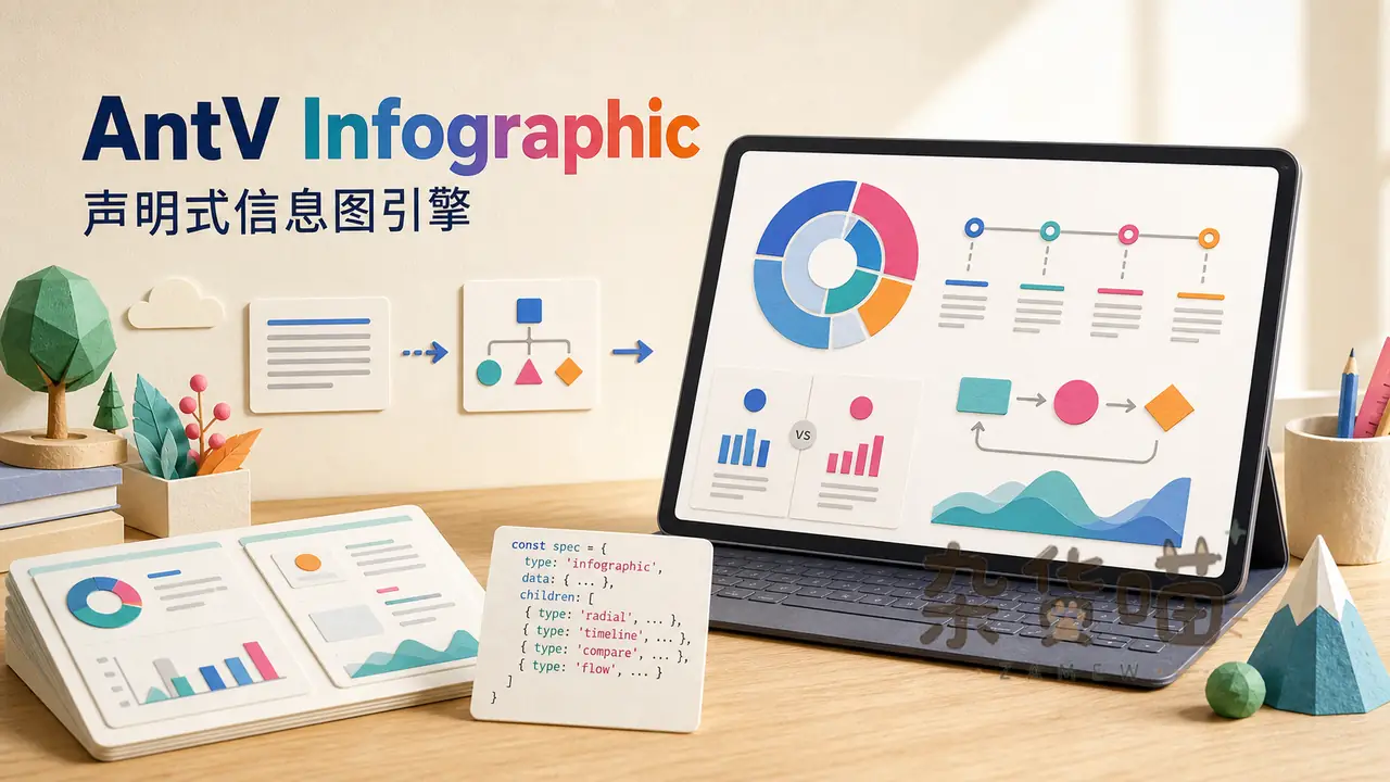 AntV Infographic 声明式信息图引擎封面