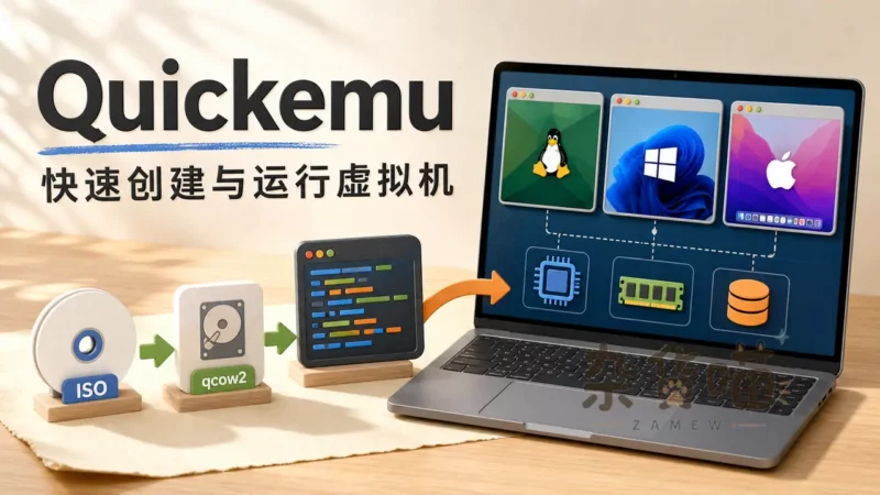 Quickemu | 用 quickget 简化 QEMU 虚拟机创建与运行 - 杂货喵